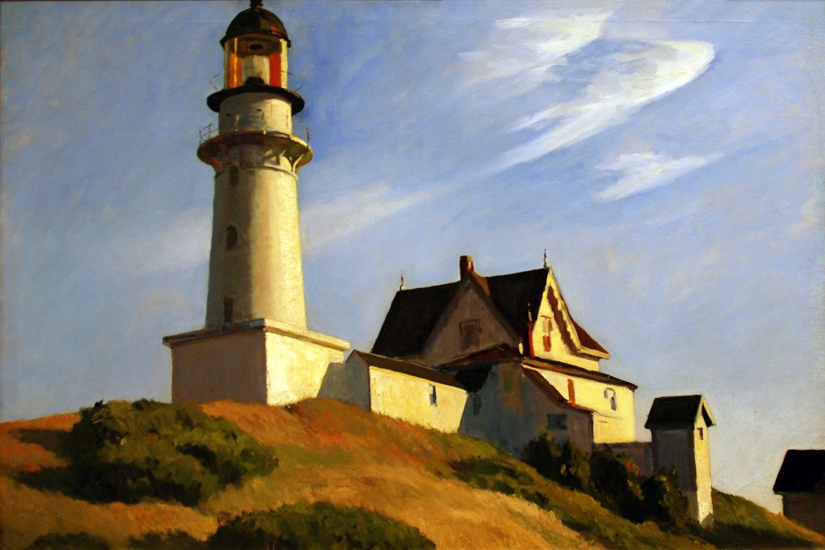 Top Met Paintings After 1860 09 Edward Hopper The Lighthouse at Two Lights